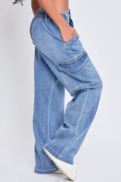 Jade High-Rise Straight Cargo Jeans