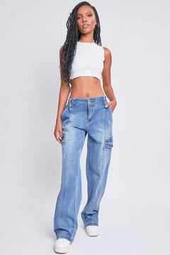 Jade High-Rise Straight Cargo Jeans