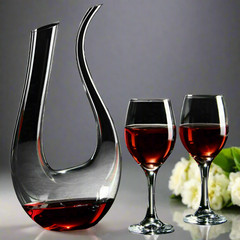 Lavish Crystal U-shaped Wine Decanter 1500ml