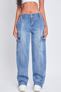 Jade High-Rise Straight Cargo Jeans