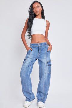 Jade High-Rise Straight Cargo Jeans