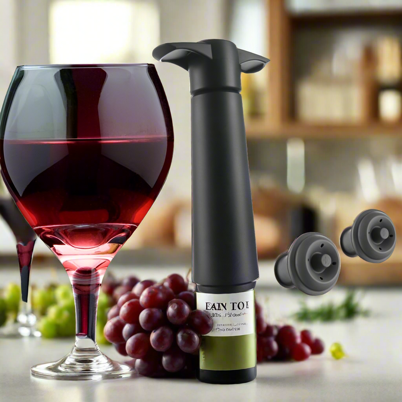 Wine Vacuum Pump & Stopper Set