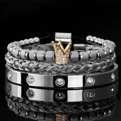 Mens Diamond Roman Bracelets