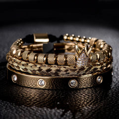 Mens Diamond Roman Bracelets