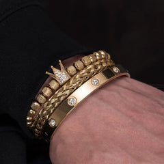 Mens Diamond Roman Bracelets